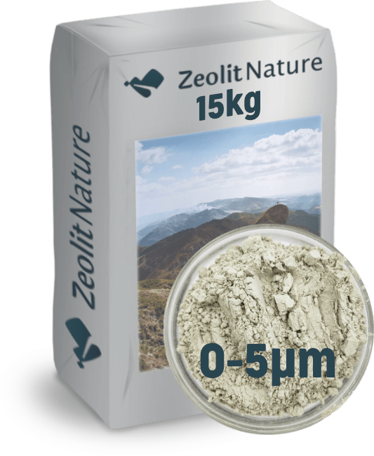 Pakovanje zeolita od 15 kg granulacije 0-5μm